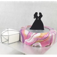Ring and Silhouette Cake